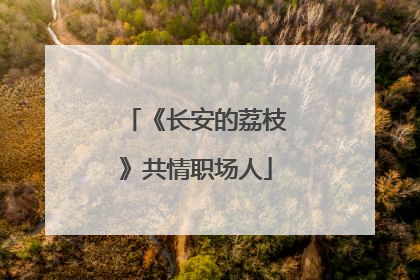 《长安的荔枝》共情职场人