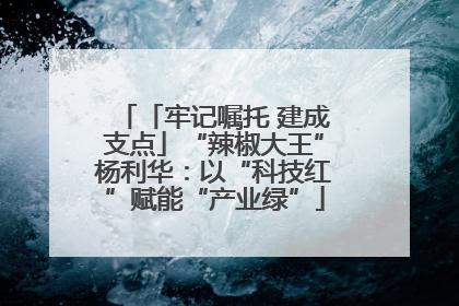 「牢记嘱托 建成支点」“辣椒大王”杨利华：以“科技红”赋能“产业绿”
