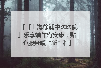 「上海徐浦中医医院」乐享端午寄安康，贴心服务暖“新”程