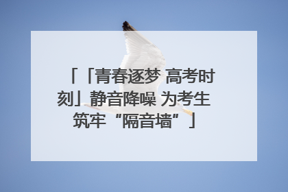 「青春逐梦 高考时刻」静音降噪 为考生筑牢“隔音墙”