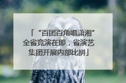 “百团百角唱潇湘”全省竞演在即，省演艺集团开展内部比拼