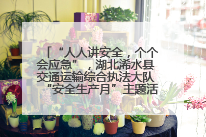 “人人讲安全，个个会应急”，湖北浠水县交通运输综合执法大队“安全生产月”主题活动取得成效