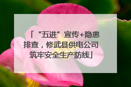 “五进”宣传+隐患排查，修武县供电公司筑牢安全生产防线