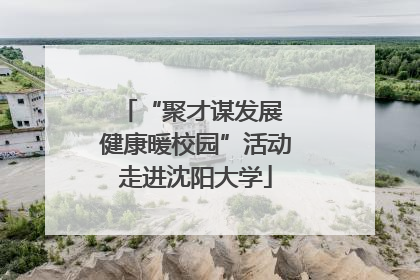 “聚才谋发展 健康暖校园”活动走进沈阳大学