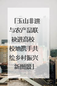 玉山非遗与农产品联袂进高校 校地携手共绘乡村振兴新图景