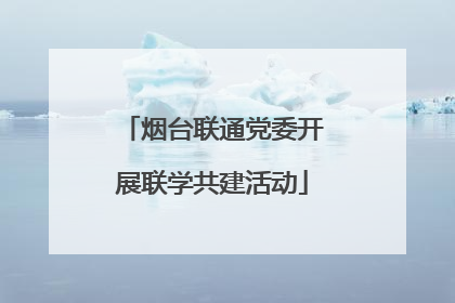 烟台联通党委开展联学共建活动