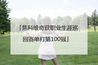 焦科维奇获职业生涯巡回赛单打第100冠