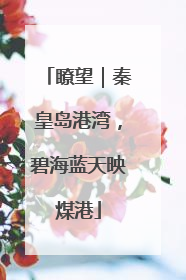 瞭望｜秦皇岛港湾，碧海蓝天映煤港