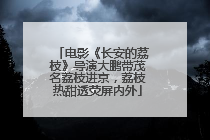 电影《长安的荔枝》导演大鹏带茂名荔枝进京，荔枝热甜透荧屏内外