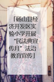 砀山县经济开发区实验小学开展“民法典宣传月”法治教育宣传