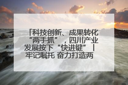 科技创新、成果转化“两手抓”，四川产业发展按下“快进键”丨牢记嘱托 奋力打造两高地两基地一屏障