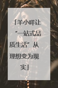 羊小咩让“一站式品质生活”从理想变为现实