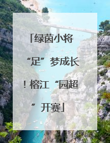 绿茵小将 “足”梦成长！榕江“园超”开赛