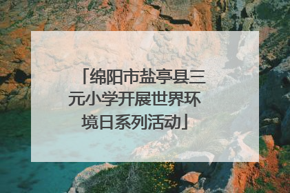 绵阳市盐亭县三元小学开展世界环境日系列活动