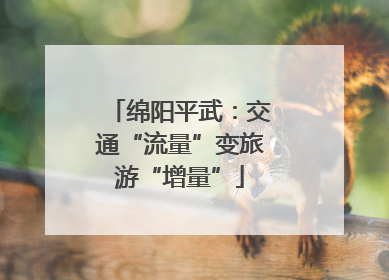绵阳平武：交通“流量”变旅游“增量”