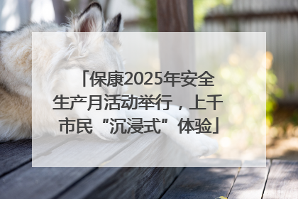 保康2025年安全生产月活动举行，上千市民“沉浸式”体验