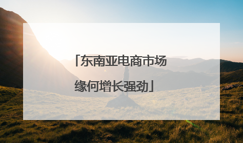 东南亚电商市场缘何增长强劲