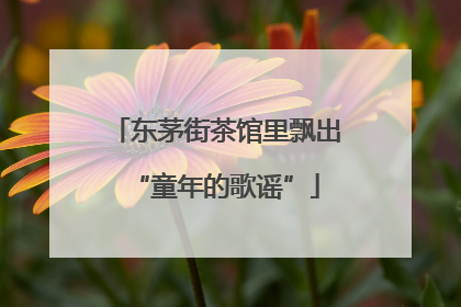 东茅街茶馆里飘出“童年的歌谣”