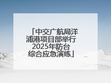 中交广航局洋浦港项目部举行2025年防台综合应急演练