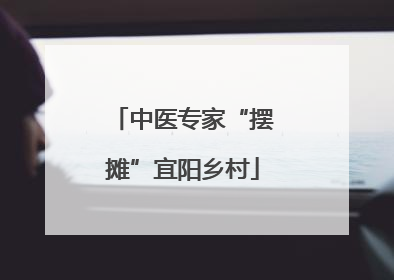 中医专家“摆摊”宜阳乡村