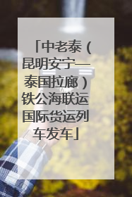 中老泰（昆明安宁—泰国拉廊）铁公海联运国际货运列车发车