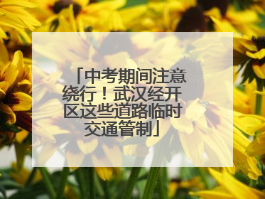 中考期间注意绕行！武汉经开区这些道路临时交通管制