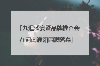 九暹盛宴暨品牌推介会在河南濮阳圆满落幕