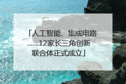 人工智能、集成电路……12家长三角创新联合体正式成立