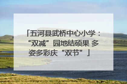 五河县武桥中心小学：“双减”园地结硕果 多姿多彩庆“双节”