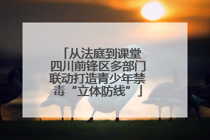 从法庭到课堂 四川前锋区多部门联动打造青少年禁毒“立体防线”