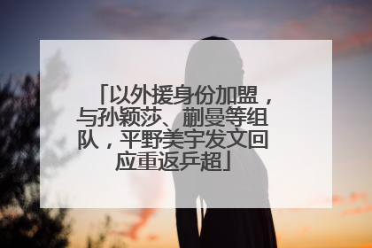 以外援身份加盟，与孙颖莎、蒯曼等组队，平野美宇发文回应重返乒超