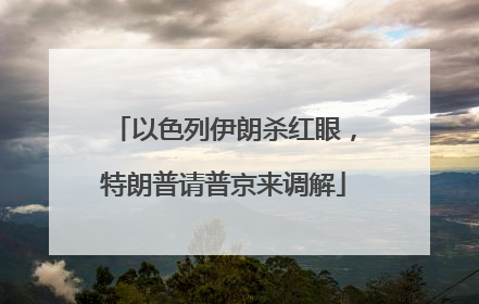 以色列伊朗杀红眼，特朗普请普京来调解
