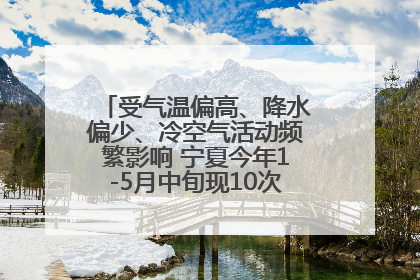 受气温偏高、降水偏少、冷空气活动频繁影响 宁夏今年1-5月中旬现10次定级沙尘天气过程