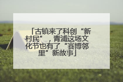 古镇来了科创“新村民”，青浦这场文化节也有了“赛博邻里”新故事
