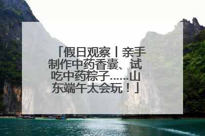 假日观察丨亲手制作中药香囊、试吃中药粽子……山东端午太会玩！