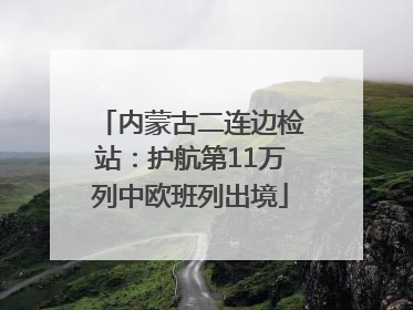 内蒙古二连边检站：护航第11万列中欧班列出境