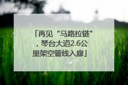 再见“马路拉链”，琴台大道2.6公里架空管线入廊