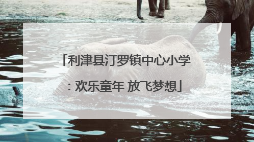 利津县汀罗镇中心小学：欢乐童年 放飞梦想