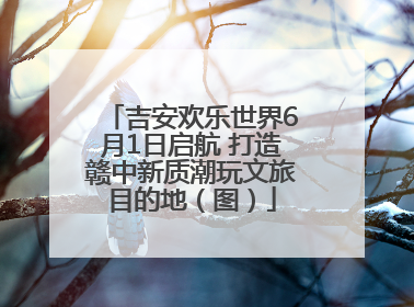 吉安欢乐世界6月1日启航 打造赣中新质潮玩文旅目的地（图）