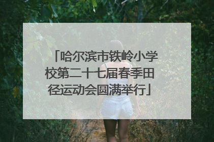 哈尔滨市铁岭小学校第二十七届春季田径运动会圆满举行