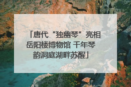唐代“独幽琴”亮相岳阳楼博物馆 千年琴韵洞庭湖畔苏醒