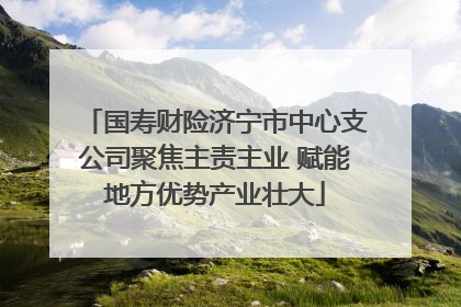 国寿财险济宁市中心支公司聚焦主责主业 赋能地方优势产业壮大