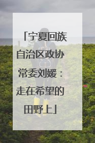 宁夏回族自治区政协常委刘媛：走在希望的田野上