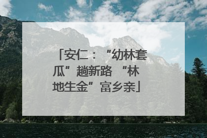 安仁：“幼林套瓜”趟新路 “林地生金”富乡亲
