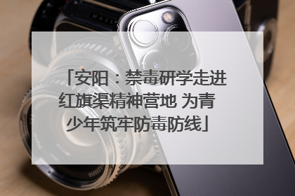 安阳：禁毒研学走进红旗渠精神营地 为青少年筑牢防毒防线