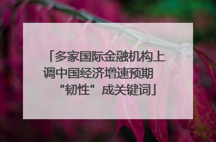 多家国际金融机构上调中国经济增速预期 “韧性”成关键词