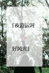 夜游运河好风光