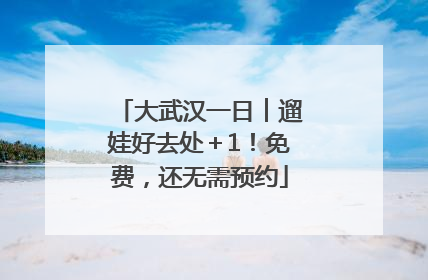 大武汉一日︱遛娃好去处＋1！免费，还无需预约