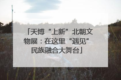 天博“上新”北朝文物展：在这里“遇见”民族融合大舞台