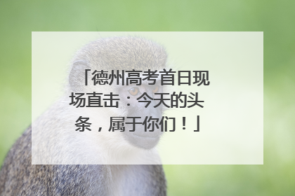 德州高考首日现场直击：今天的头条，属于你们！